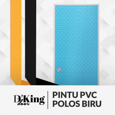 PINTU PVC POLOS DKING BILIK BIRU